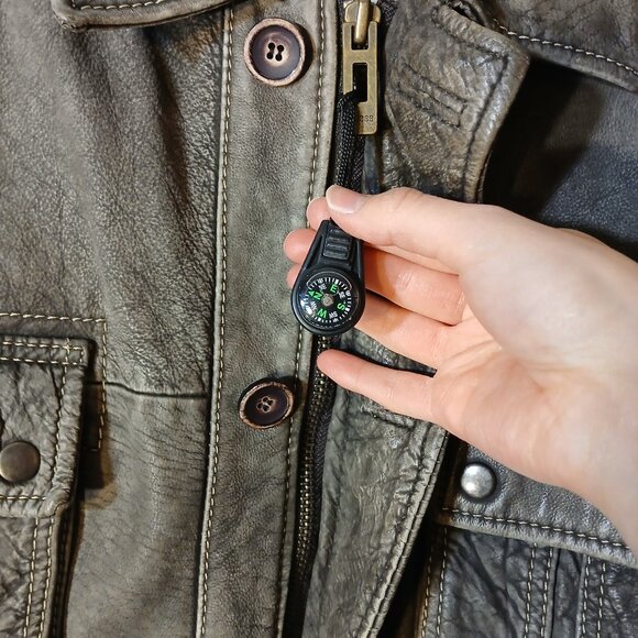 Guess Jeans Leather Jacket - Picture 3 of 10